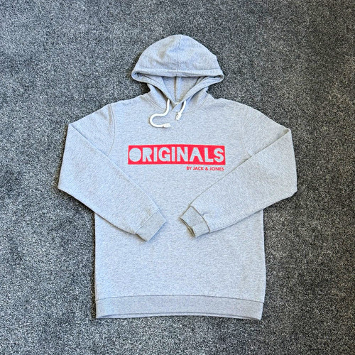 Jack jones hoodie grey - jones,