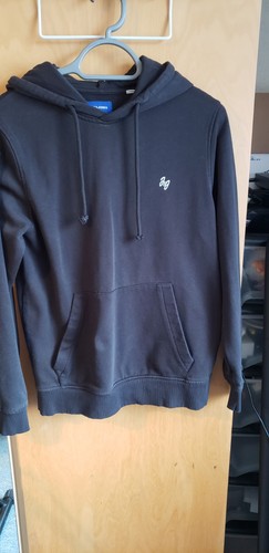 Jack jones black hoodie - black, size