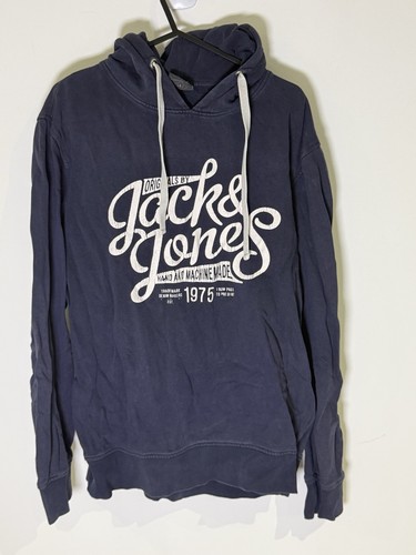 Navy blue jack jones hoodie - blue,