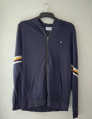 Mens jack jones navy - zip, up