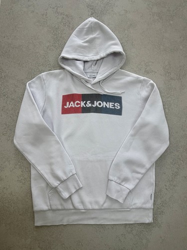Jack jones white logo hoodie - jack,